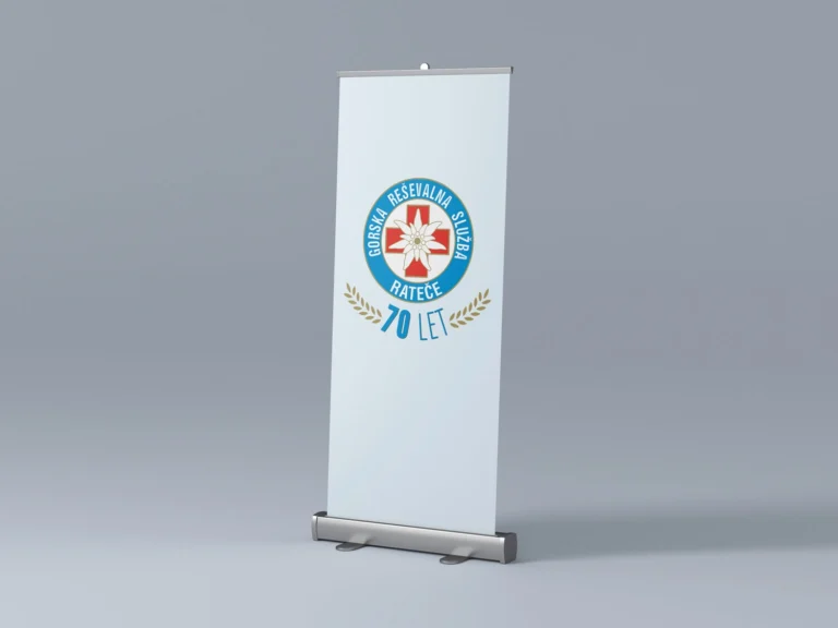 Roll up reklamni sistem s tiskano grafiko