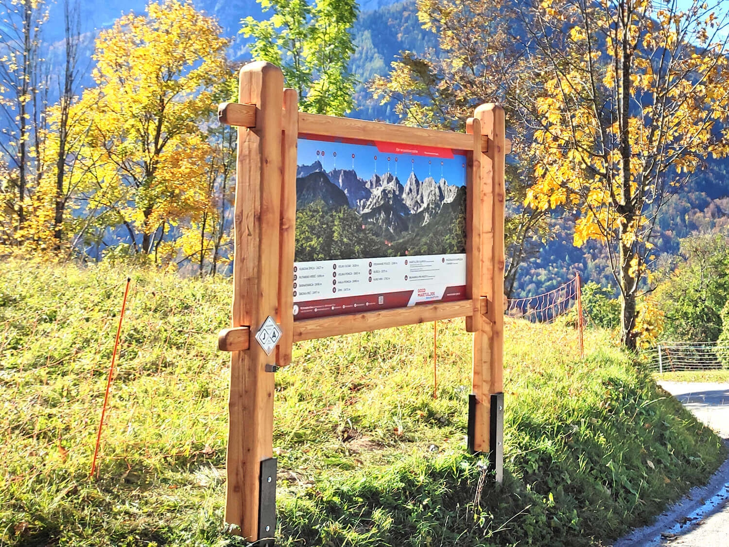 lesena panoramska tabla